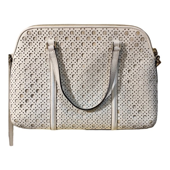 Kate Spade Newbury Lane Caning White Bag - Picture 2 of 16